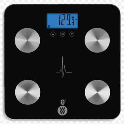 CONAIR<sup>&reg;</sup> Heart Rate Scale - Measure your heart rate and see a snapshot of your body composition each time you step on the scale. The smart battery-operated scale uses bio-impedance analysis (BIA) technology to read your heart rate and measure body composition including: body fat, body water, bone mass, and muscle mass.